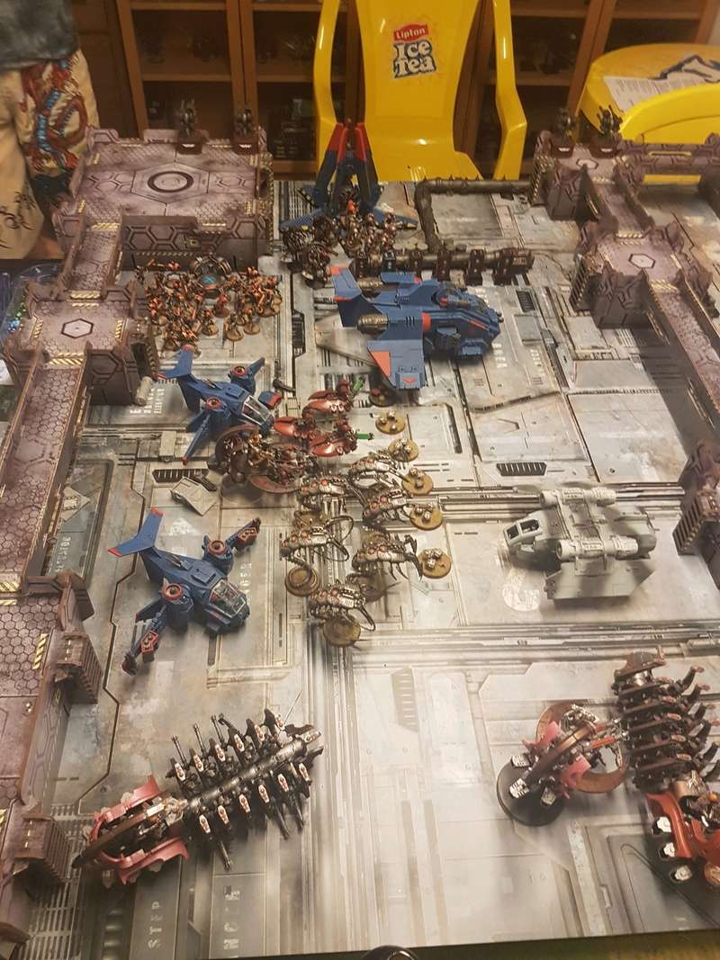 [40K] Crimson Fists VS Necrons 1500 pts 20170710