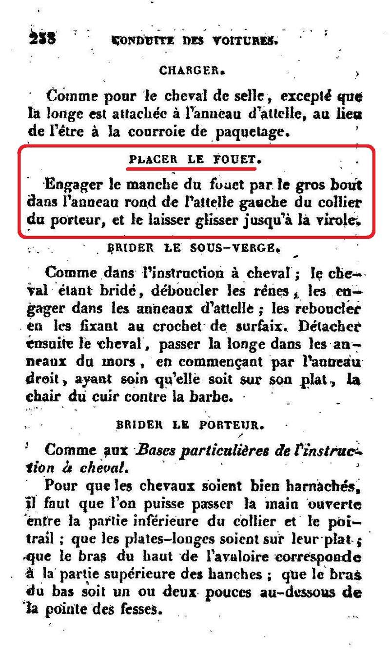 La selle d'artillerie modèle 1861. Sacoches et bissac. Harnachements d'attelage 1835-110