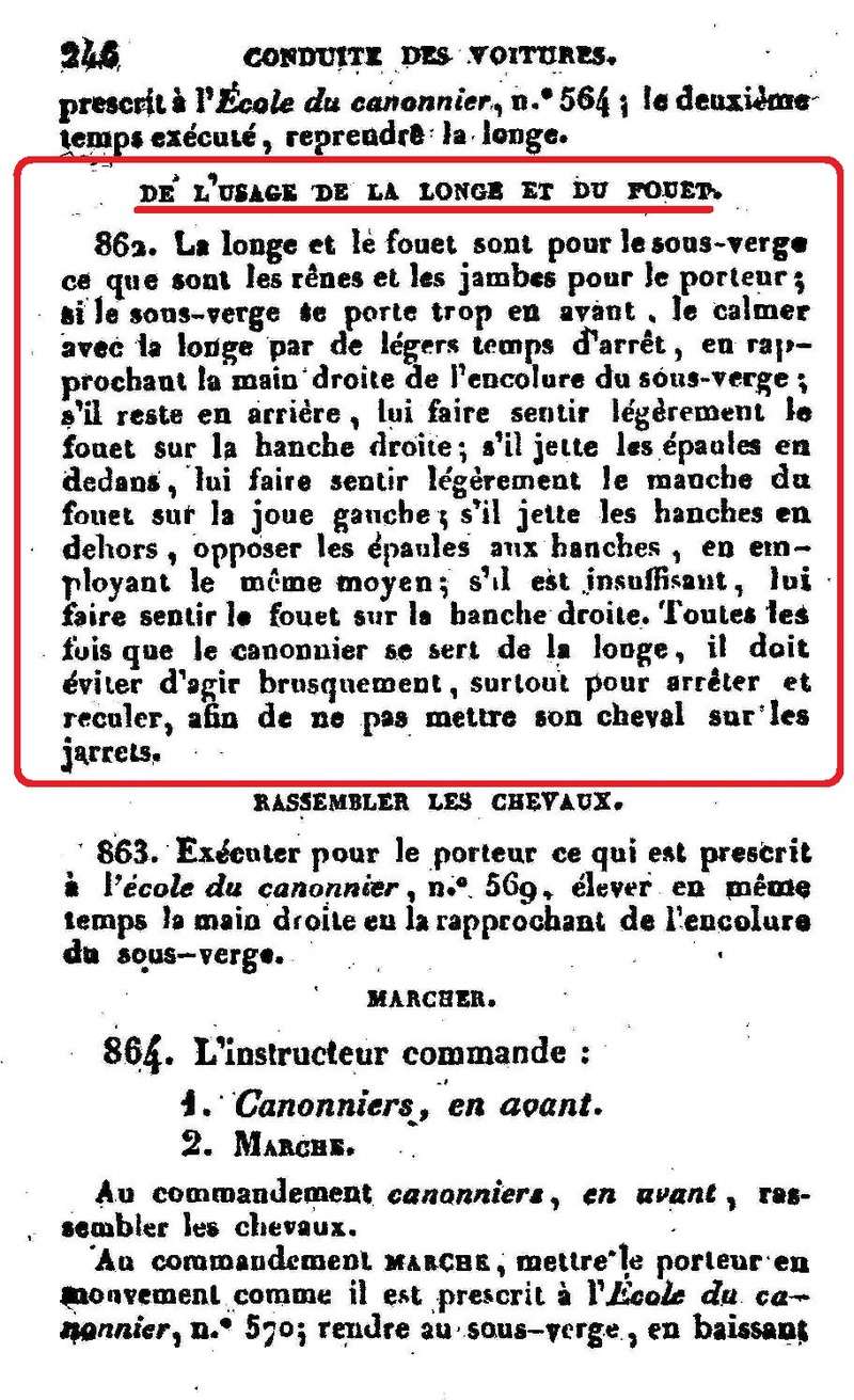 La selle d'artillerie modèle 1861. Sacoches et bissac. Harnachements d'attelage 1835-310