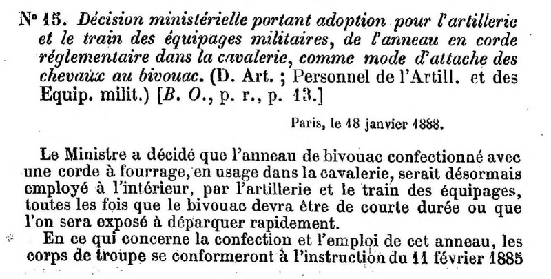 Selle artillerie - La selle d'artillerie modèle 1861. Sacoches et bissac. Harnachements d'attelage 1888_a11