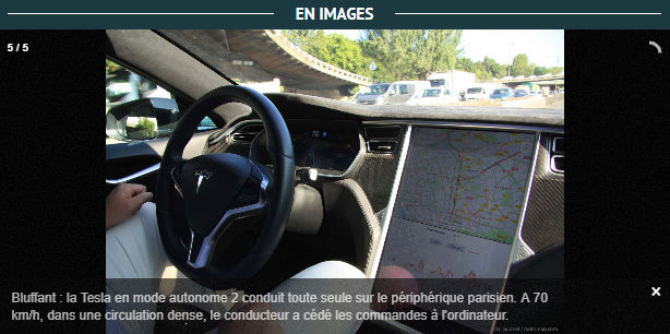 On a testé la Tesla autonome sur le périphérique (et l’interaction avec l’inter-file moto) Snip_224