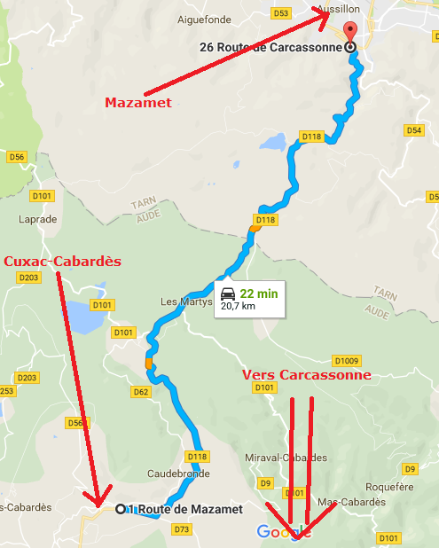 La D118 entre Carcassonne et Mazamet Snip_229