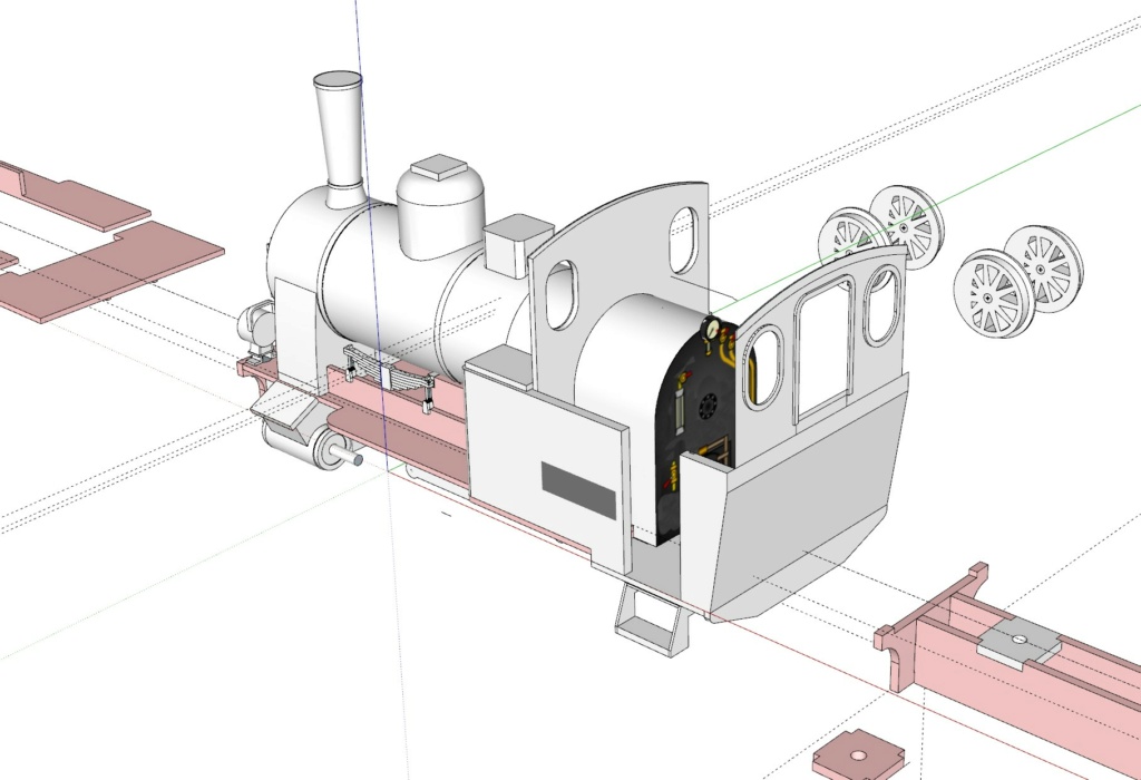 Lok der RüKB 994602 Eigenbau-Bausatz in Spur 0e 1:45 Stehke10