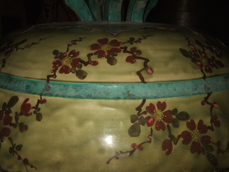Grande vasque décorative en céramique signée Ciolek Dscf4810