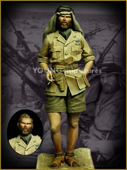 TERMINE - Officier SAS, Le Caire 1942 - YOUNG MINIATURES - 90mm - Acryliques Young_10