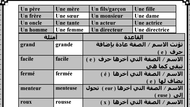 ملخص قواعد اللغة الفرنسية للصف الثالث الاعدادي 2018 في 16 ورقة pdf 0148