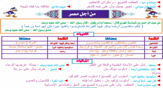 ملخص اللغة العربية تانية إعدادي ترم أول في 30 ورقة pdf فقط 037