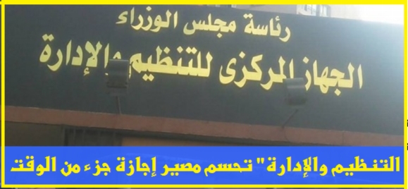 التنظيم والإدارة" تحسم مصير إجازة جزء من الوقت مقابل الحصول على 65% من الأجر 0819