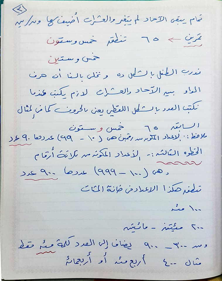  قراءة الاعداد ضمن الملايين للصف الرابع وكتابتها بالصورة القياسية واللفظية والتحليلية 352