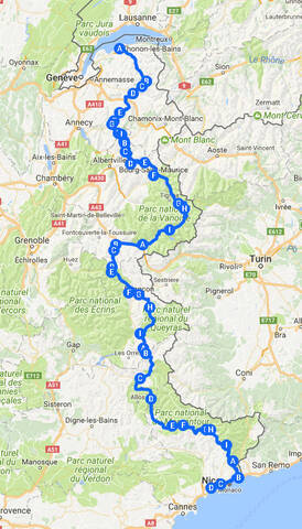 Grande route des alpes velo shop
