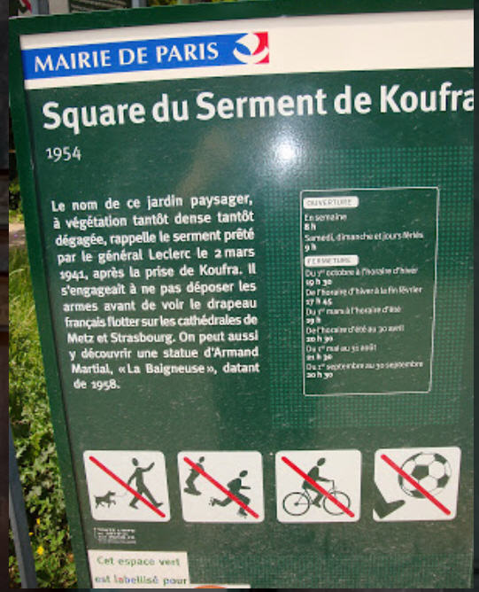 Square du serment de Koufra Paris XIV Square10