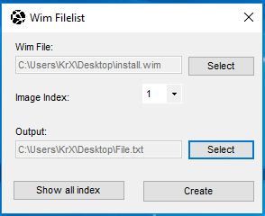 [KrX Product] WIm Filelist Wimfil11