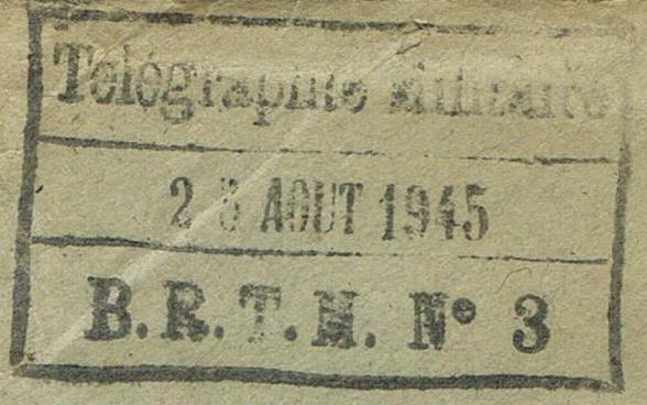 TAD « B.R.T.M. N° 3 » à MULHOUSE Le bureau régulateur de télégraphie militaire (BRTM) . Ccf07011