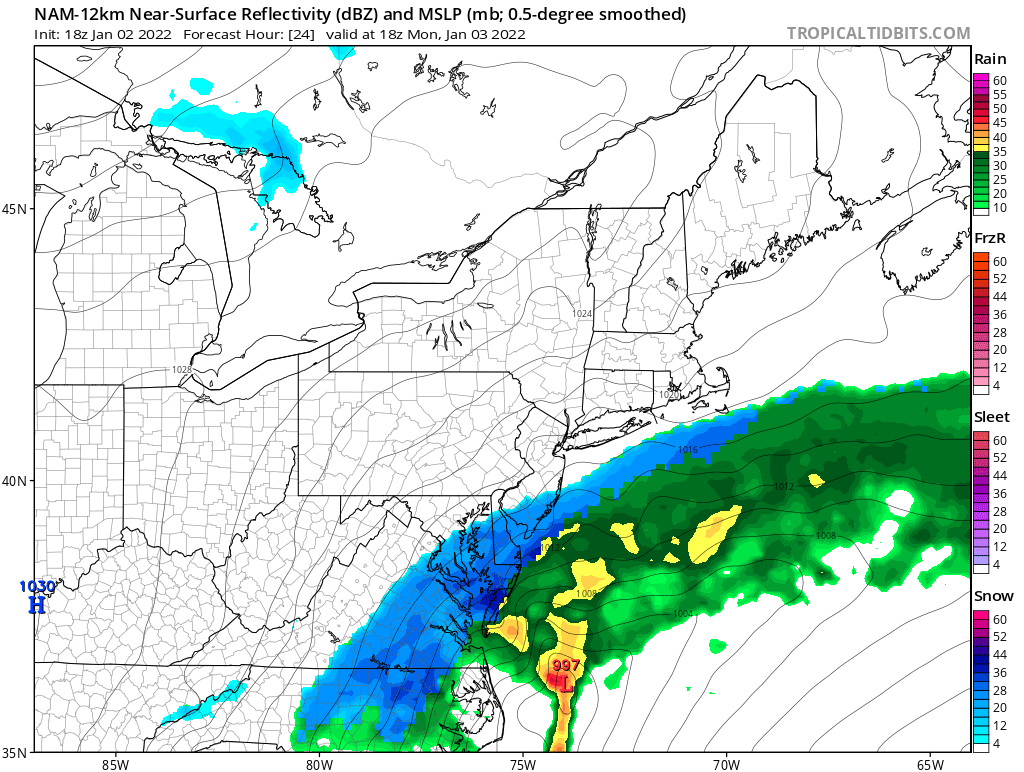 January 3rd 2022 potential coastal snowstorm - Page 2 Nam10