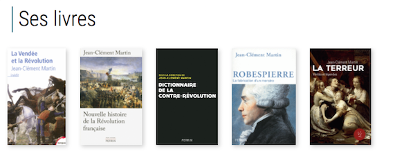 Les livres de Jean-Clément Martin, historien, spécialiste de la Révolution française Captur28
