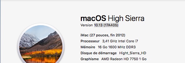 macOS Hight Sierra 10.13 (17A405) 17a40510