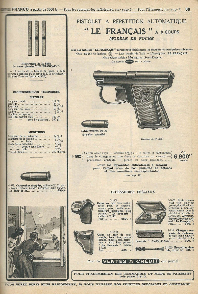 Le pistolet Le Français Catalo14