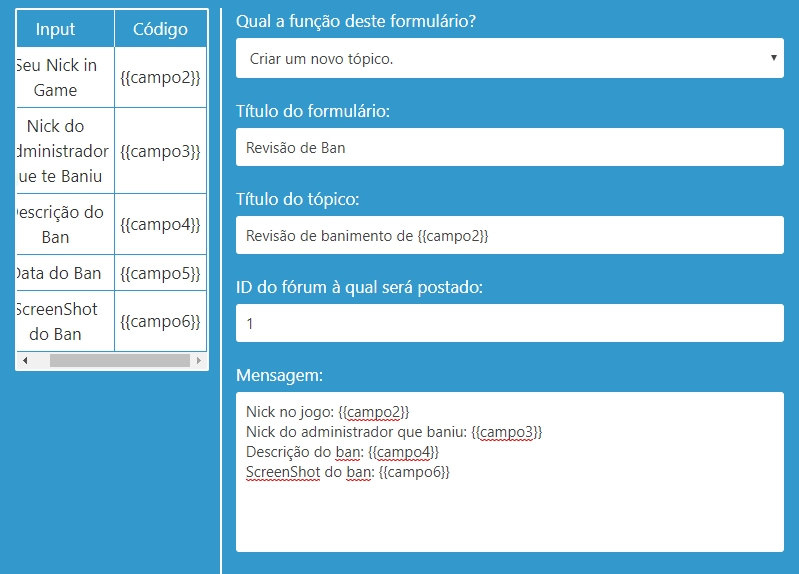 Por que meu formulário criado pelo Gerador 2.0 não funciona? Result11