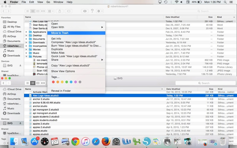 Importer plusieurs fichiers dans la bibliothèque Silhouette avec MAC Stocka10