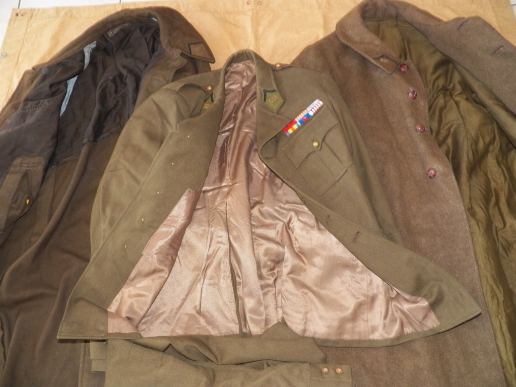 ensemble officier, uniforme  tenue d'un lieutenant colonel du 611e pionnier vareuse manteau pantalon 101_0328