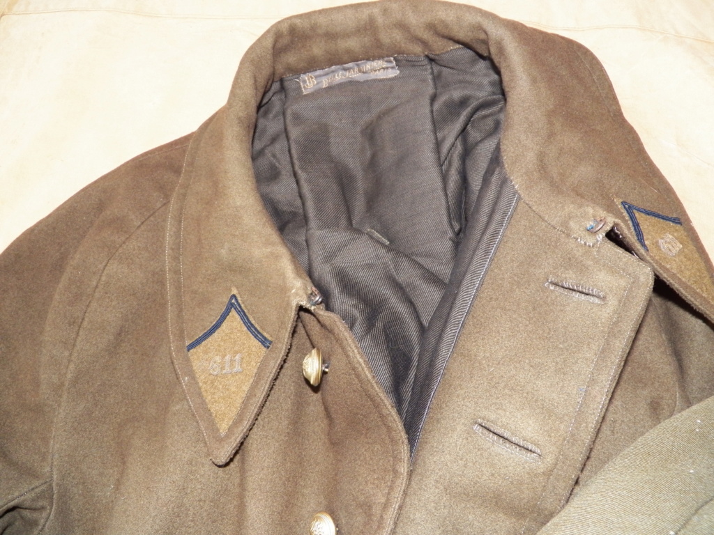 ensemble officier, uniforme  tenue d'un lieutenant colonel du 611e pionnier vareuse manteau pantalon 101_0329