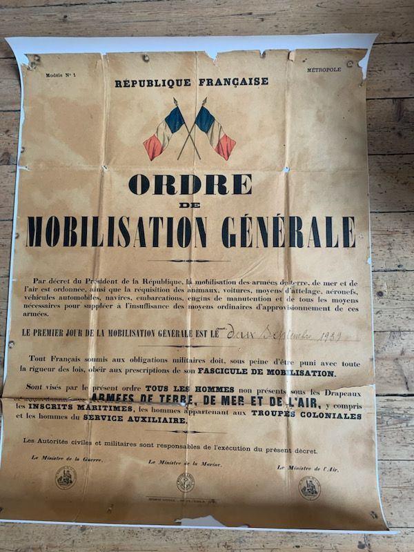 affiche mobilisation générale 02 septembre 1939 Affich10