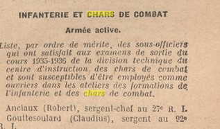 une tenue d'adjudant du 41e RI, un képi de sergent chef du 41e RI (adjudant HAMON Rennes), sac troupe motorisées et un tromblon VB Jo_19-11
