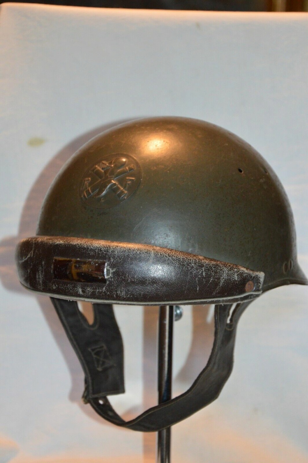 casque officier tankiste RCC BCC mle 35/40 S-l16028