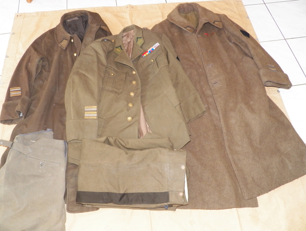 ensemble officier, uniforme  tenue d'un lieutenant colonel du 611e pionnier vareuse manteau pantalon Sans_t10