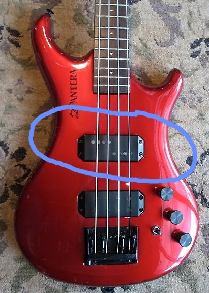 BASS - Wanted neck pickup and knob for Pantera X750 bass Pickup10