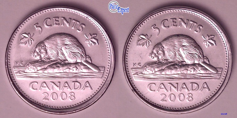 2008 - Coin Désaligné au Revers (Misaligned Die to Reverse) 5_cent10