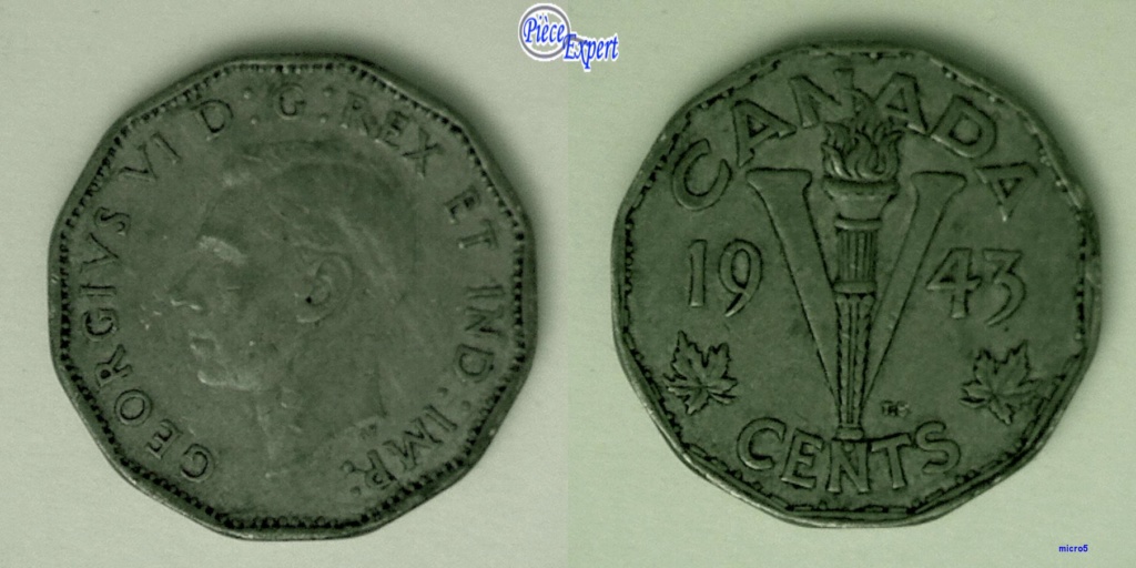 1943 - Coin Fendillé P de IMP 5_cent60