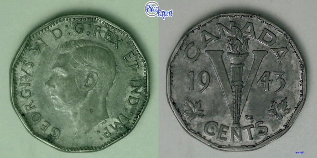 1943 - Coin Fendillé M de IMP 5_cent64