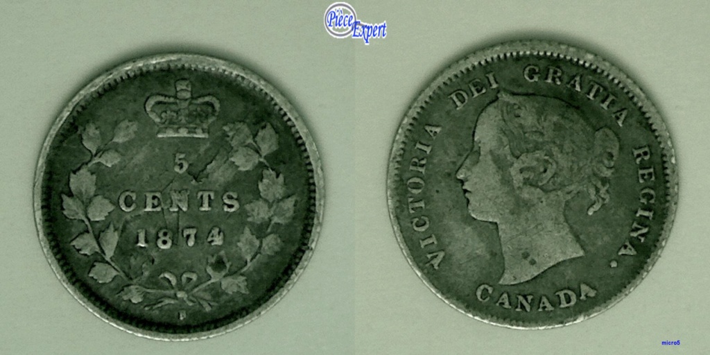 1874 - H Défaut de flan 5_cent71