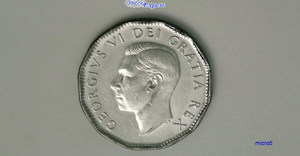 1952 - Coin détérioré ENTS de cents Cpe_1076