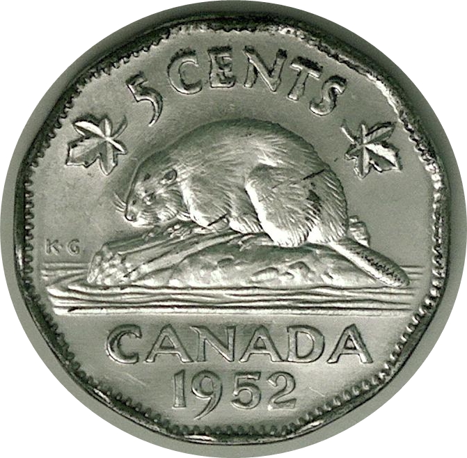 1952 - Coin détérioré ENTS de cents Cpe_1077