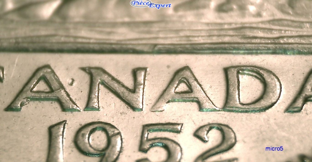 1952 - Éclat de coin 1er A de Canada + Doublement Cpe_1109