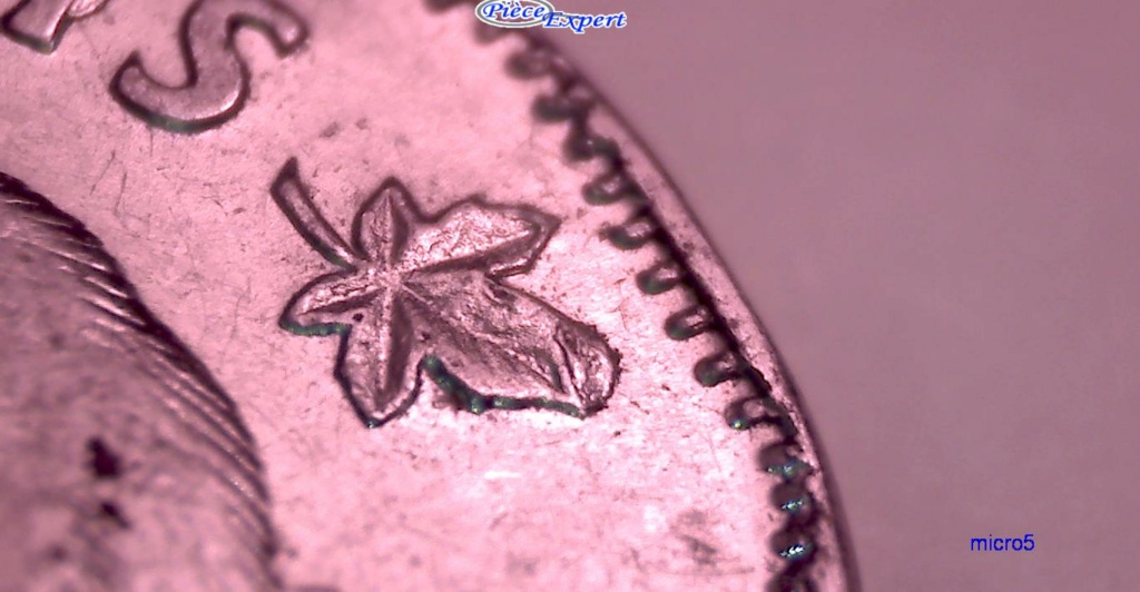 1952 - Coin détérioré 5nt+Eclat feuille droite+Coin fendillé Date Cpe_1118