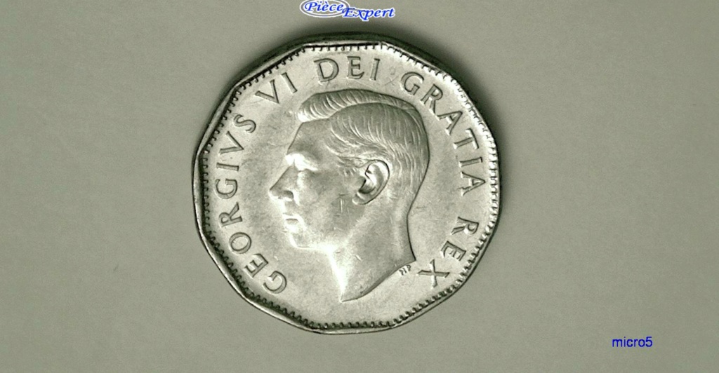 1952 - Coin détérioré 5nt+Eclat feuille droite+Coin fendillé Date Cpe_1124