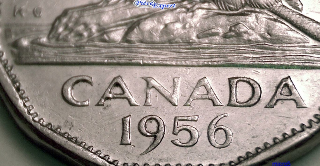 1956 - Coin obturé sur Canada NA Cpe_1188