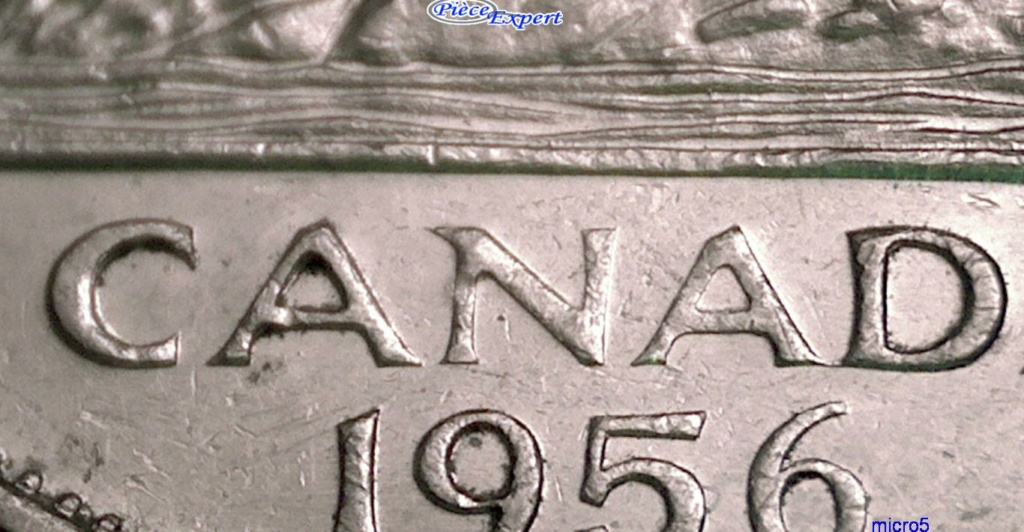 1956 - Coin obturé sur Canada NA Cpe_1189