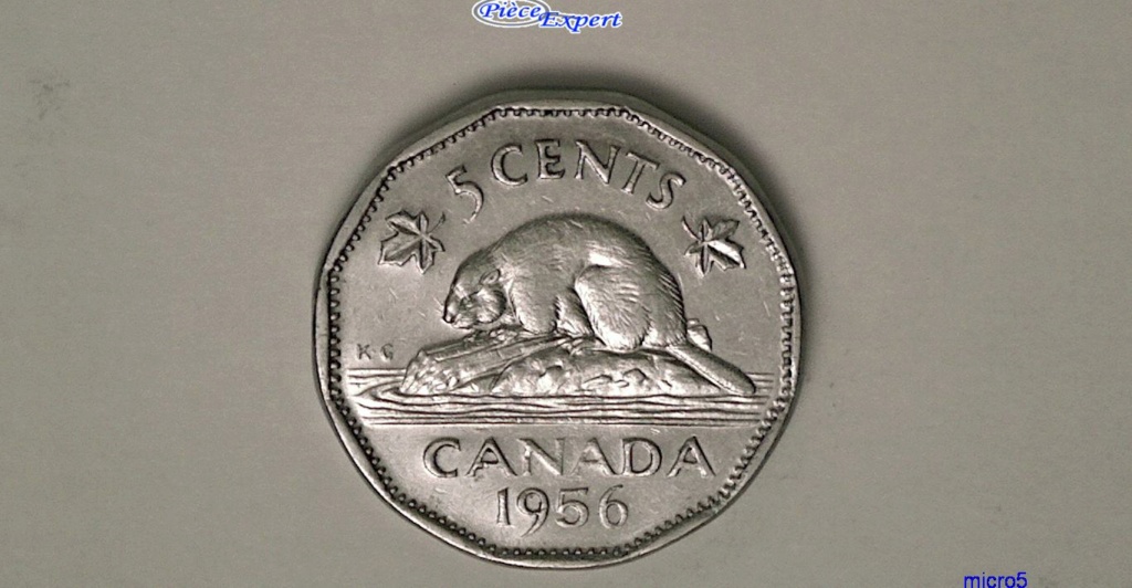 1956 - Coin obturé sur Canada NA Cpe_1192