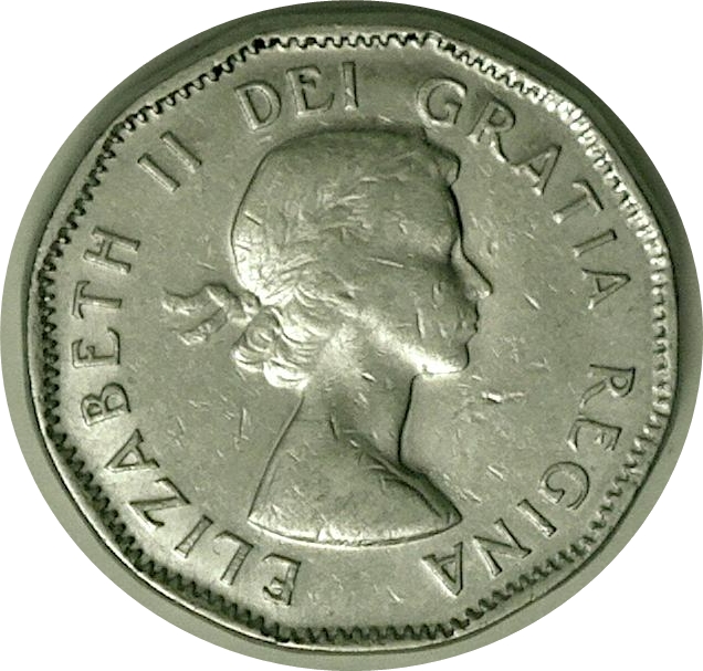 1956 - Coin obturé sur Canada NA Cpe_1195