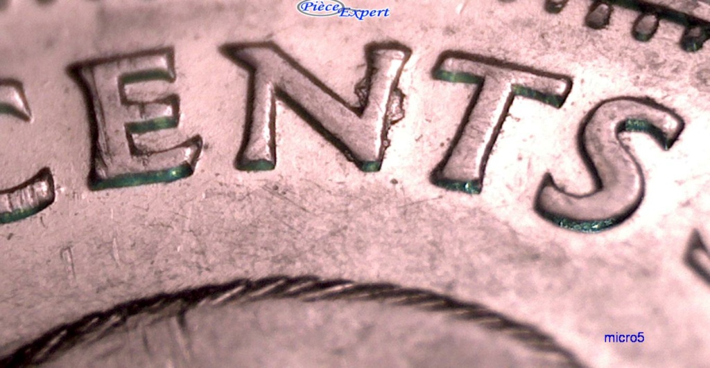 1953 - NSF Loin, Éclats de coin N de cents + fissure Buste Avers Cpe_1344