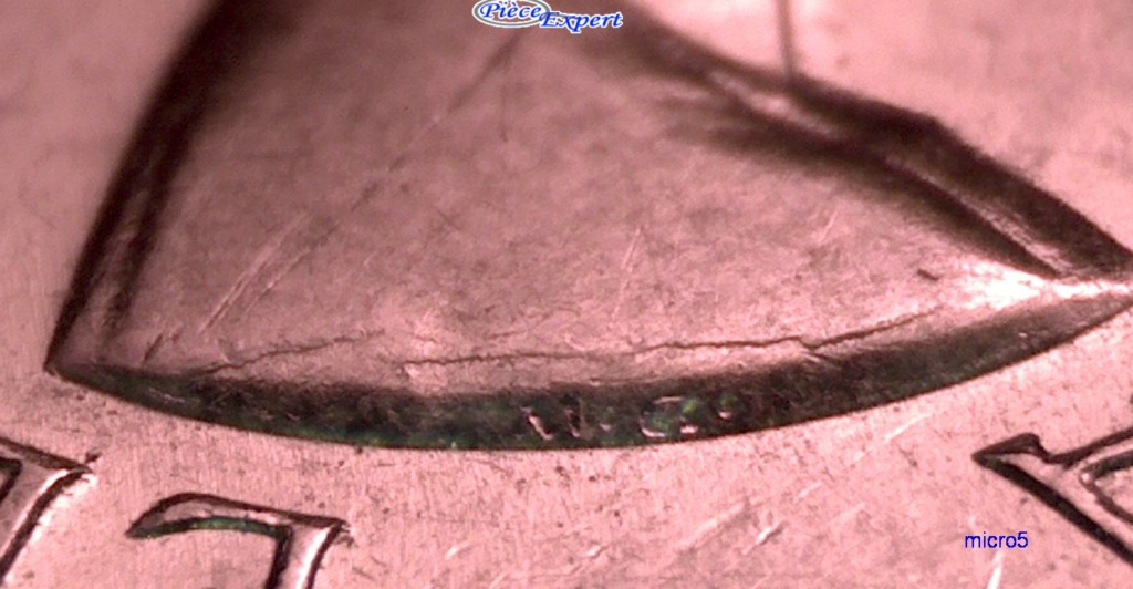 1953 - NSF Loin, Éclats de coin N de cents + fissure Buste Avers Cpe_1347