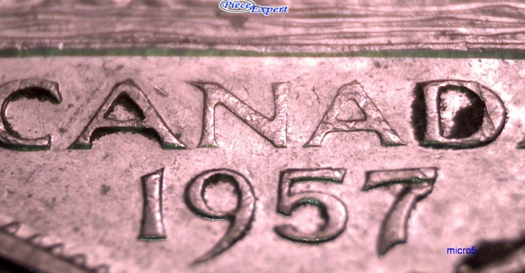 1957 - Coin obturé sur NA de Canada (Faded NA) Cpe_1445