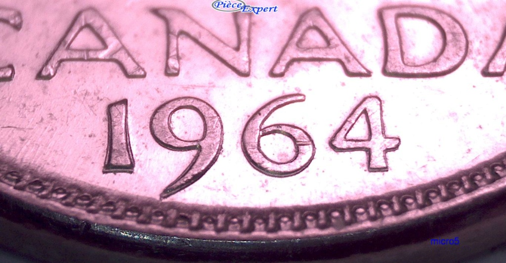 1964 - Coin détérioré Avers et Revers, Entrechoqué (Revers) Décalé (Revers)  Obturé (revers) Cpe_1500