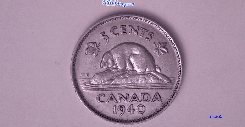 1940 - Éclat de coin queue du castor Cpe_1583