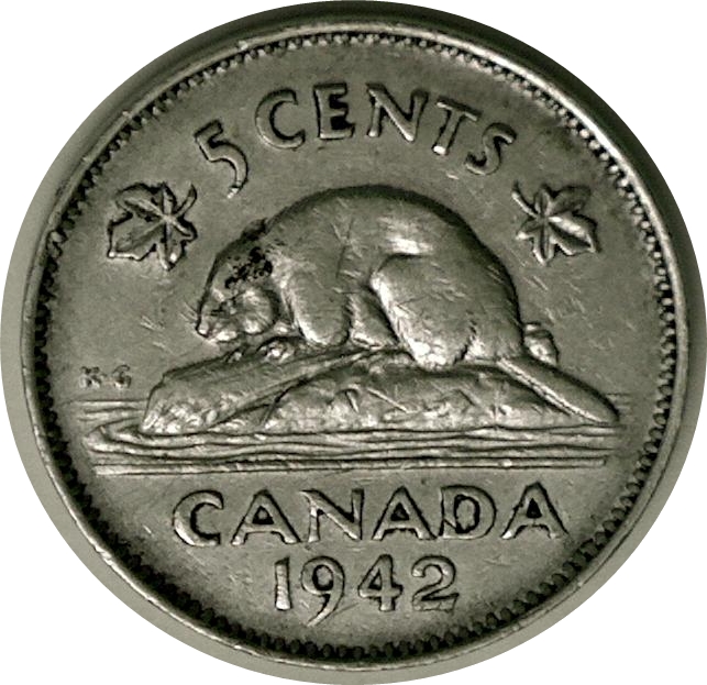 1942 - Coin fendillé Avers IMP Cpe_1652