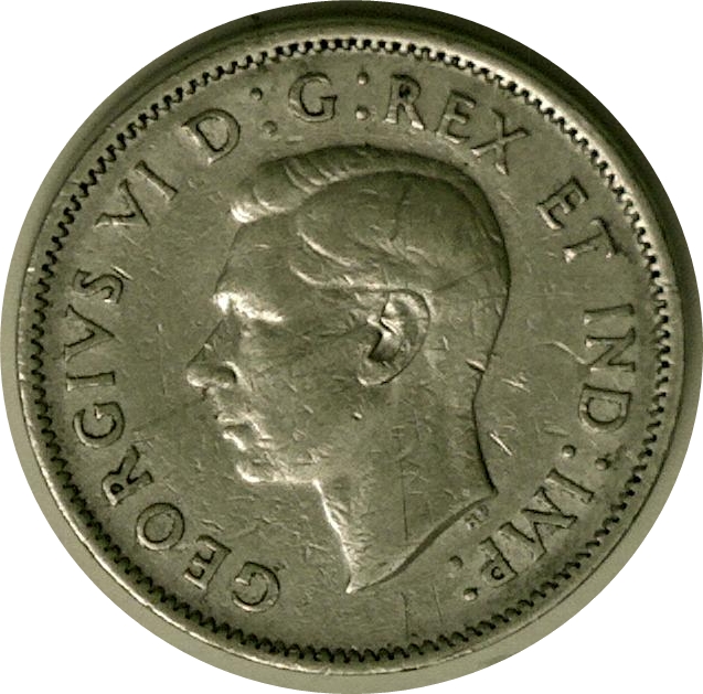 1942 - Coin fendillé Avers IMP Cpe_1653